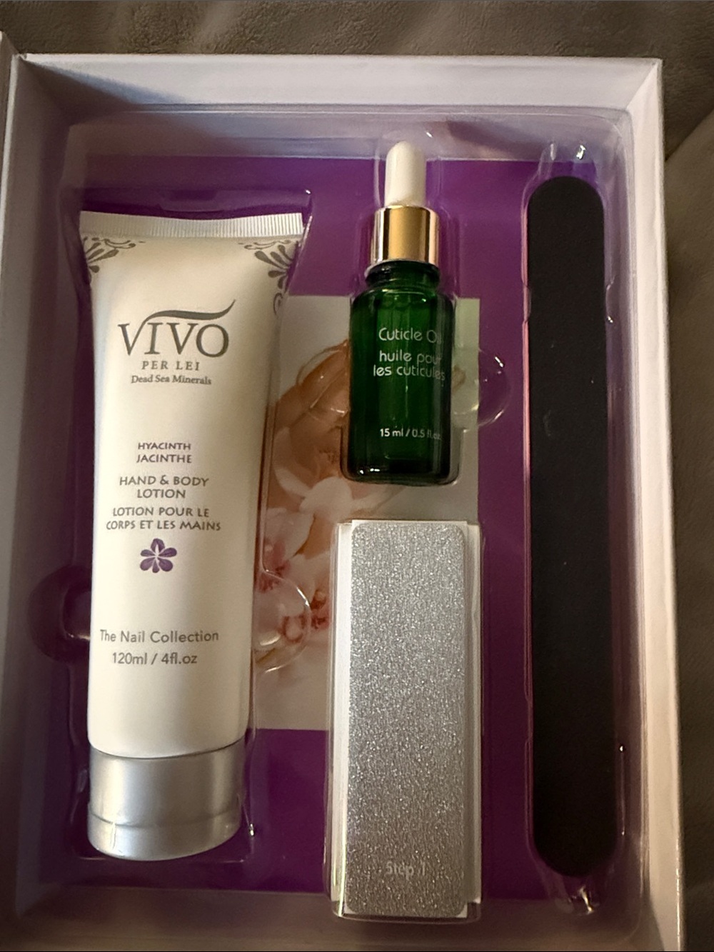 HYACINTH VIVO Per Lei Fast Dead Sea Minerals Exquisite Manicure Set Kit